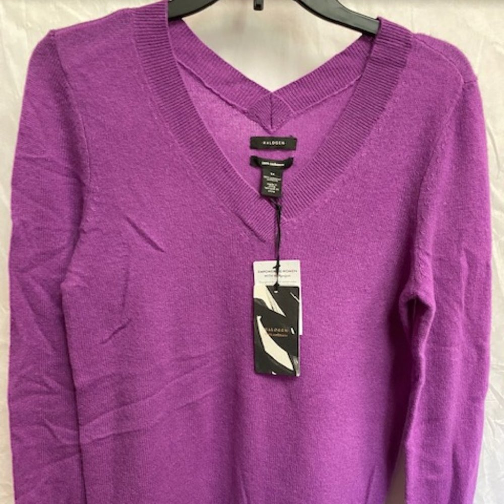 Halogen Purple Dewberry Cashmere Size XS